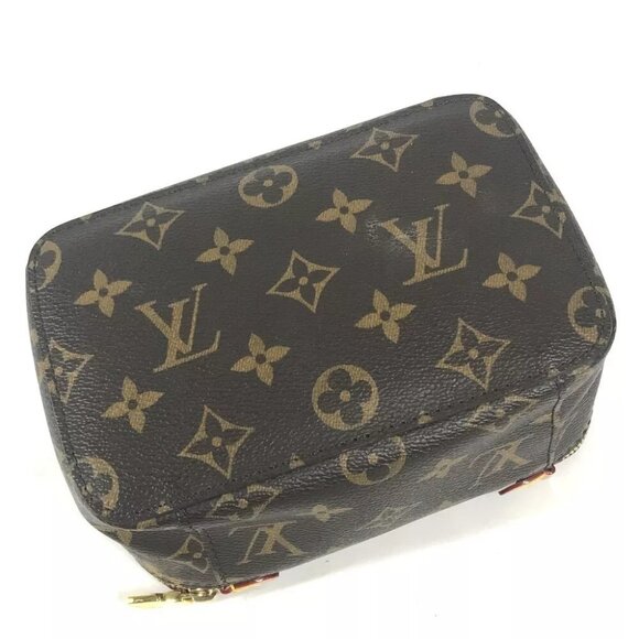LOUIS VUITTON M43688 Monogram Cube-De-Langemont PM Makeup pouch Cosmetics Pouc - Picture 8 of 12